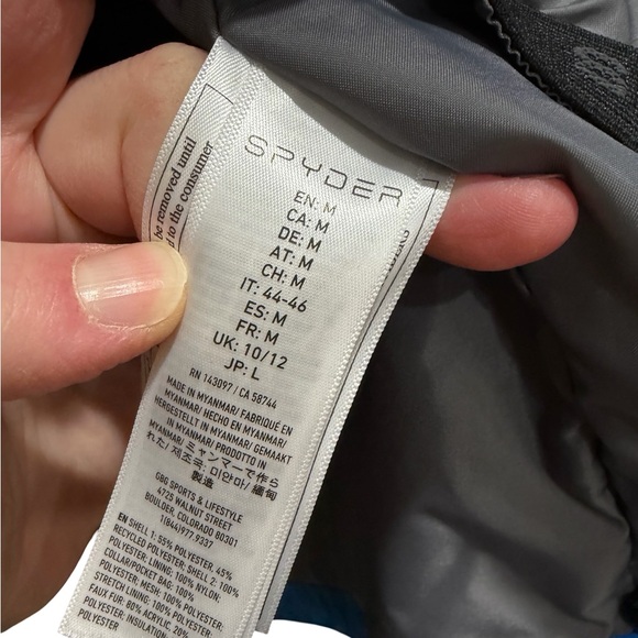 ✨ Spyder Women’s Skyline Insulated Ski Jacket ❄️🏂💙 Size M - Picture 16 of 16